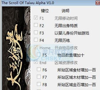 太吾绘卷十二项修改器 v3.4