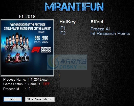 F12018两项修改器 v3.5