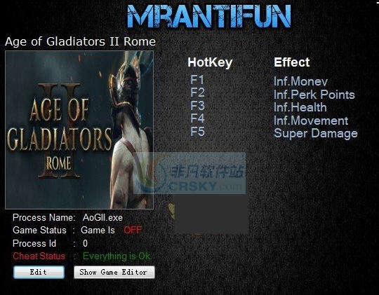 山谷守卫九项修改器 v3.6