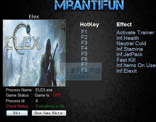 Elex七项修改器 v3.5
