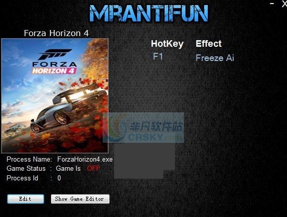 极限竞速地平线4冻结AI修改器 v1.193.24.7