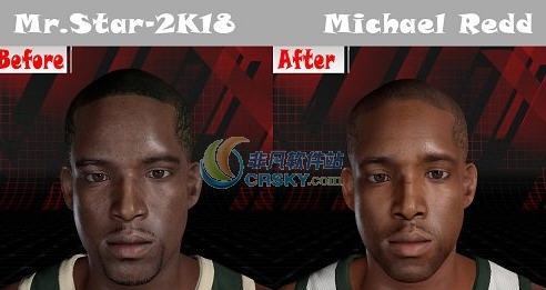 NBA2K18迈克尔里德身形面补MOD v2.4