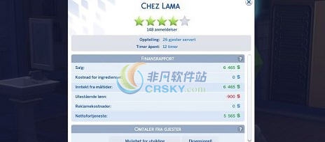 模拟人生4更现实的餐厅MOD v2.6