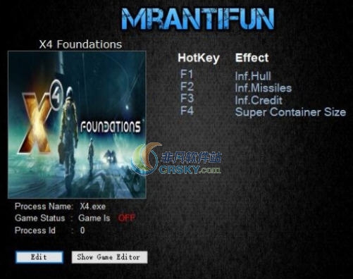 X4基石四项修改器 v3.6
