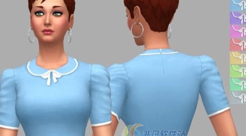 模拟人生4海蒂时尚衬衫MOD v2.4