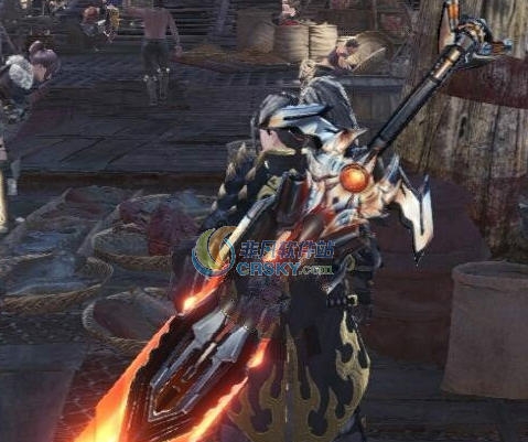 怪物猎人世界橙色武士大剑MOD v2.8