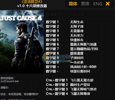 正当防卫4十六项修改器 v3.8