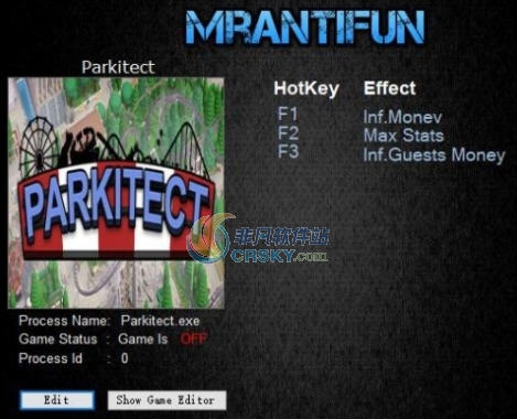 游乐园建造师三项修改器 v3.2