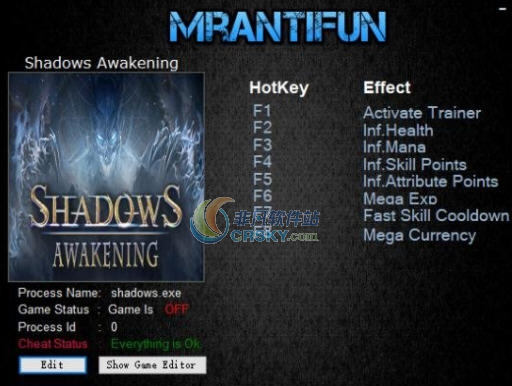 暗影觉醒七项修改器 v3.5