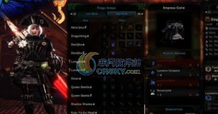 怪物猎人世界哥特皇后甲MOD v2.5