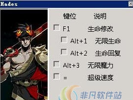 哈迪斯杀出地狱四项修改器 v3.5