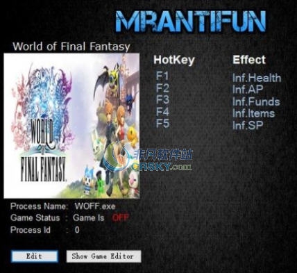 最终幻想世界五项修改器 v3.5