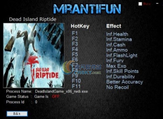 死亡岛激流十三项修改器 v3.4