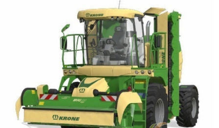 模拟农场19原版的KRONE BigM450割草机MOD v2.4