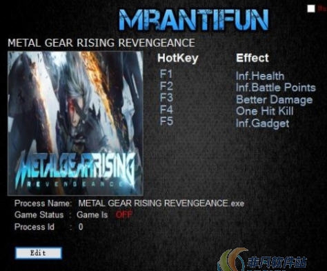 合金装备崛起复仇五项修改器 v3.5