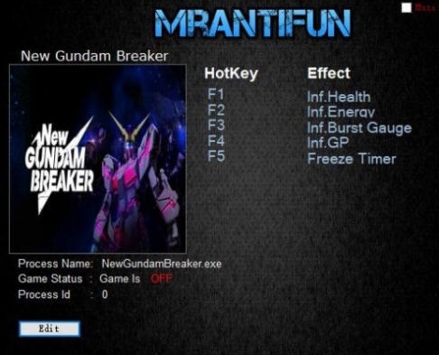 新高达破坏者五项修改器 v3.5