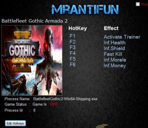 哥特舰队阿玛达2五项修改器 v3.4