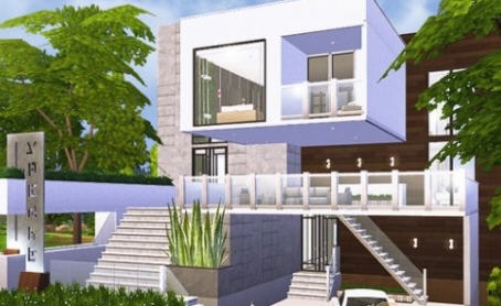 模拟人生4中产家庭现代住宅MOD v2.5