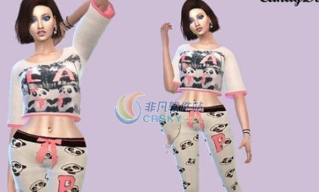 模拟人生4可爱熊猫服装MOD v2.6