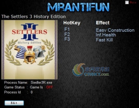 工人物语3三项修改器 v3.3