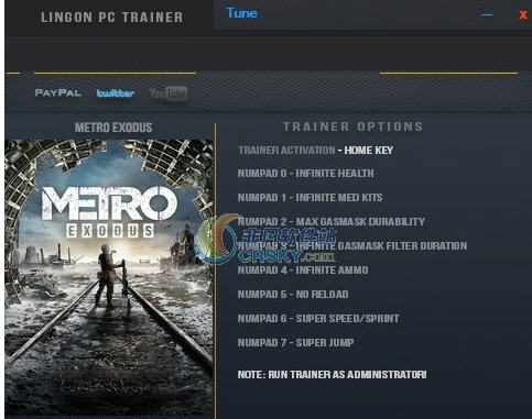 地铁离去八项修改器 v3.4