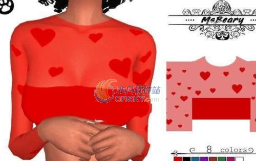 模拟人生4透明爱心上衣MOD v2.4