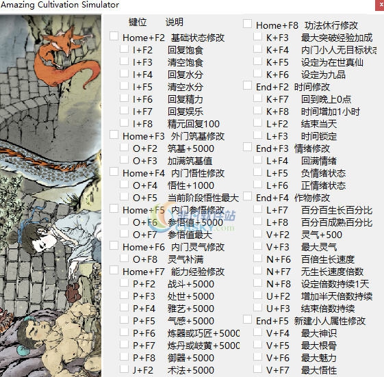 了不起的修仙模拟器五十九项修改器 v0.9492