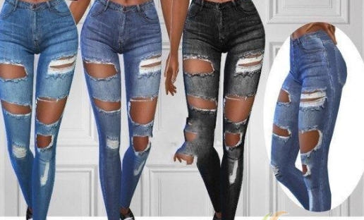 模拟人生4破洞牛仔长裤MOD v2.5