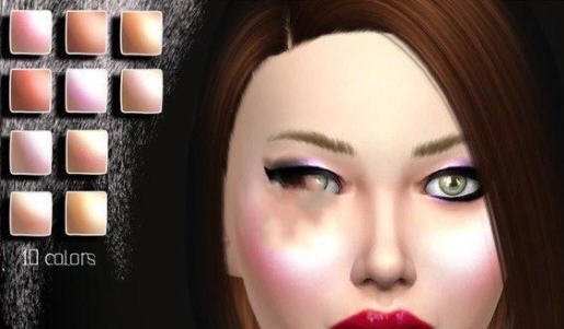 模拟人生4光亮腮红MOD v2.5