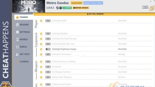 地铁离去十三项修改器 v3.8