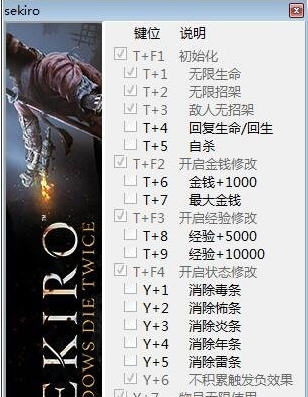 只狼影逝二度二十一项修改器 v3.2