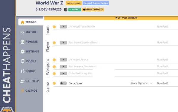僵尸世界大战七项修改器 v3.6