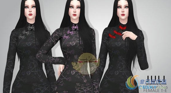 模拟人生4旗袍连衣裙MOD v2.56