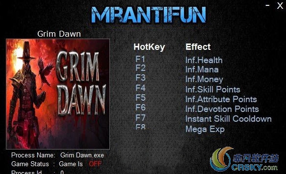 恐怖黎明v1.1.1.2修改器(八项)64位 v1.57