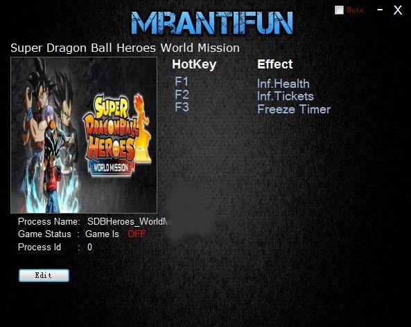 超级龙珠英雄世界任务修改器(三项) v1.56