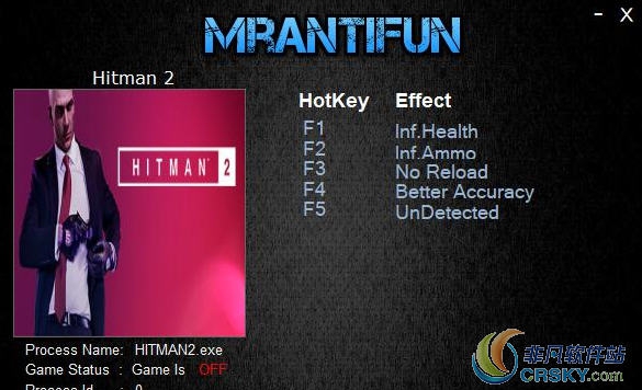 杀手2修改器(五项) v2.18