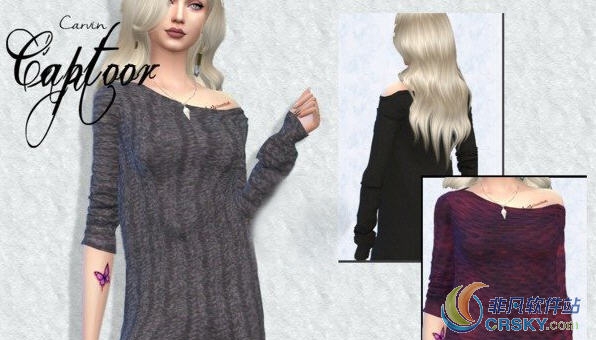 模拟人生4女性时尚连体毛衣MOD v2.22