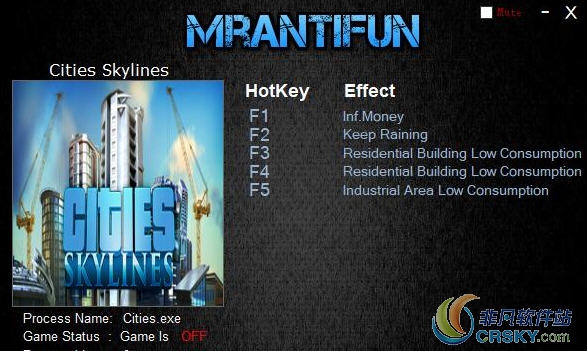 城市天际线1.11.0修改器(五项) v1.26