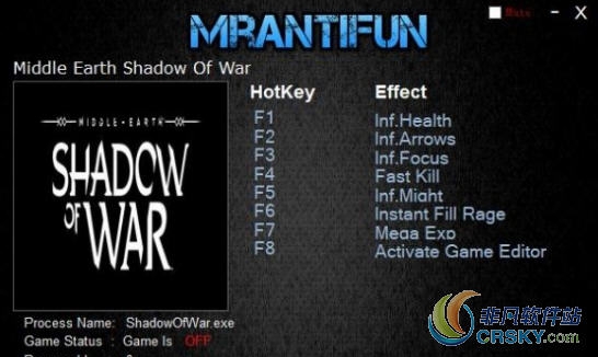 中土世界战争之影1.21B修改器(九项) v1.69