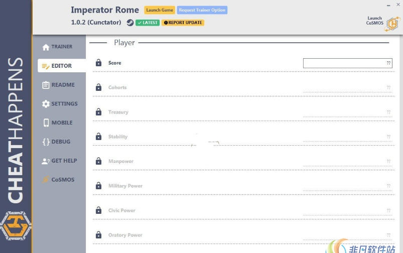 大将军罗马1.0.2修改器(十一项) v1.82