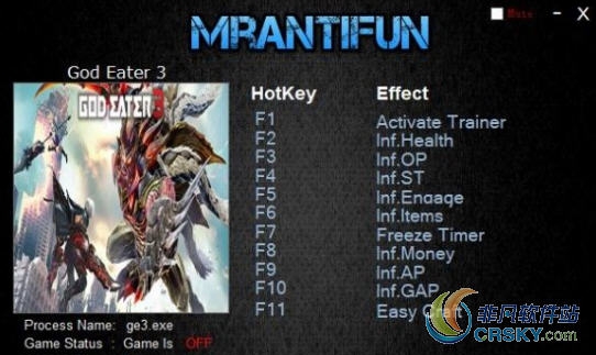 噬神者3v1.31修改器(十项) v2.20