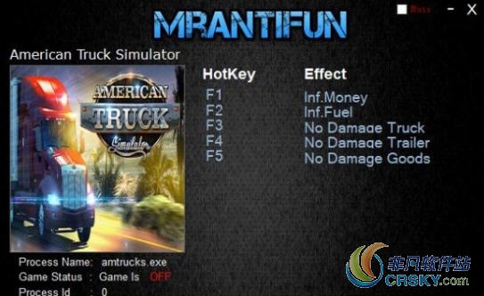 美国卡车模拟1.34.0.5修改器(五项) v2.45