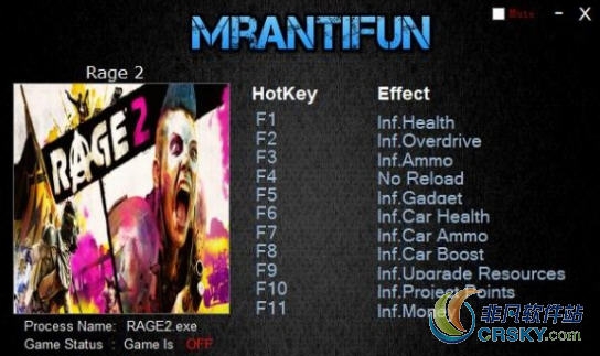 狂怒2v1.01修改器(十一项) v1.76