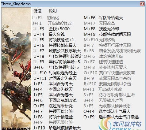 全面战争三国1.0.0.9292修改器(四十一项) v1.59