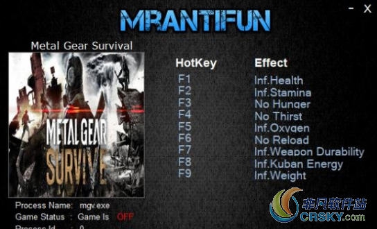 合金装备幸存1.16修改器(九项) v2.62