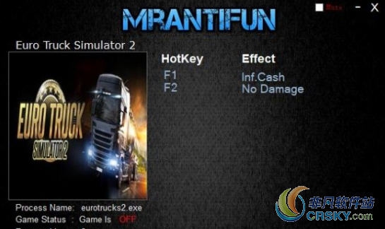 欧洲卡车模拟2修改器(两项) v1.35.7