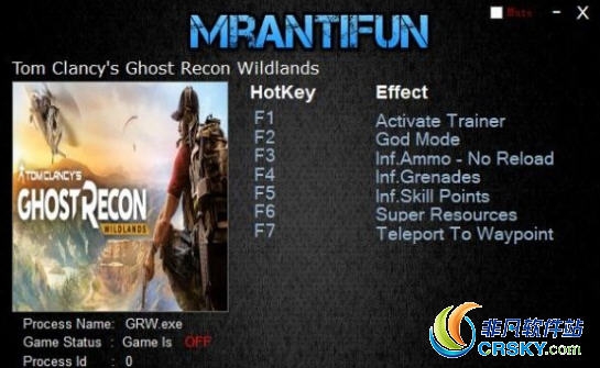 幽灵行动荒野修改器(七项) v3747856