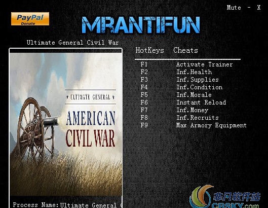 终极将军内战修改器(八项) v1.17