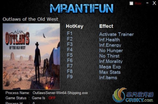 西部狂徒修改器(八项) v1.2.10