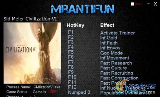 文明6修改器(十二项) v1.0.0.335